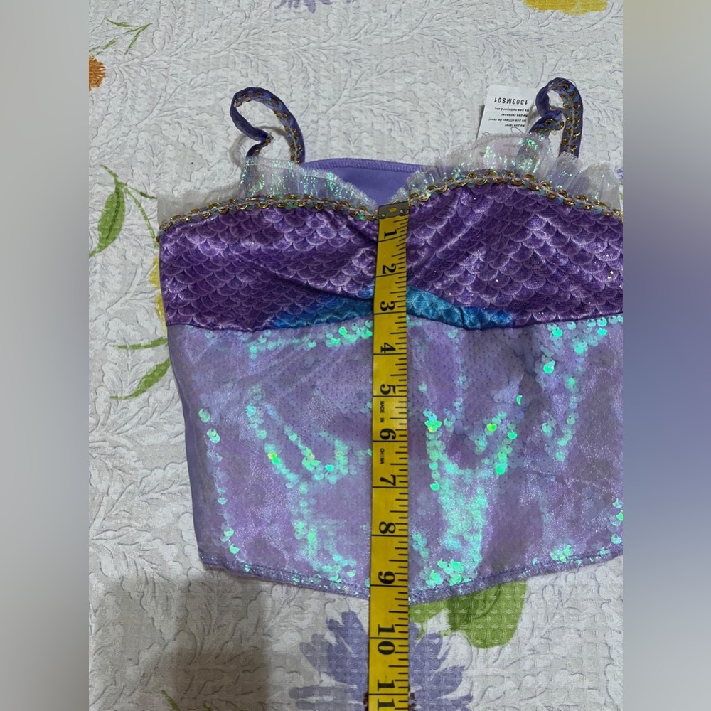 (22) Purple and Blue Sequin Mermaid Top - Picture 10 of 16